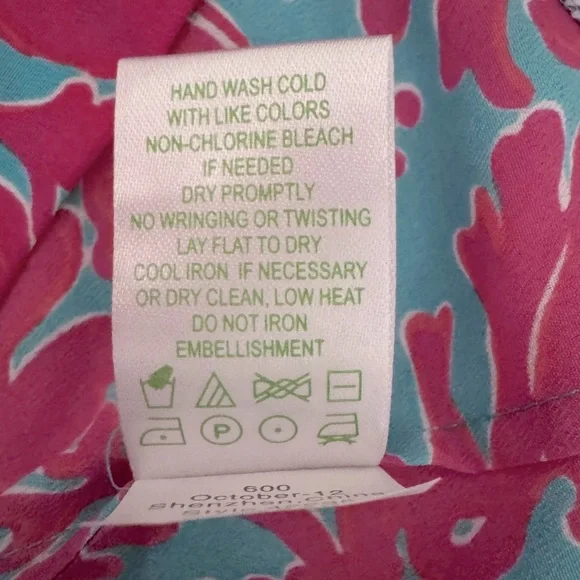 Lilly Pulitzer Boho Tunic Dress  Embellished V-Neck Size XS - Picture 8 of 14